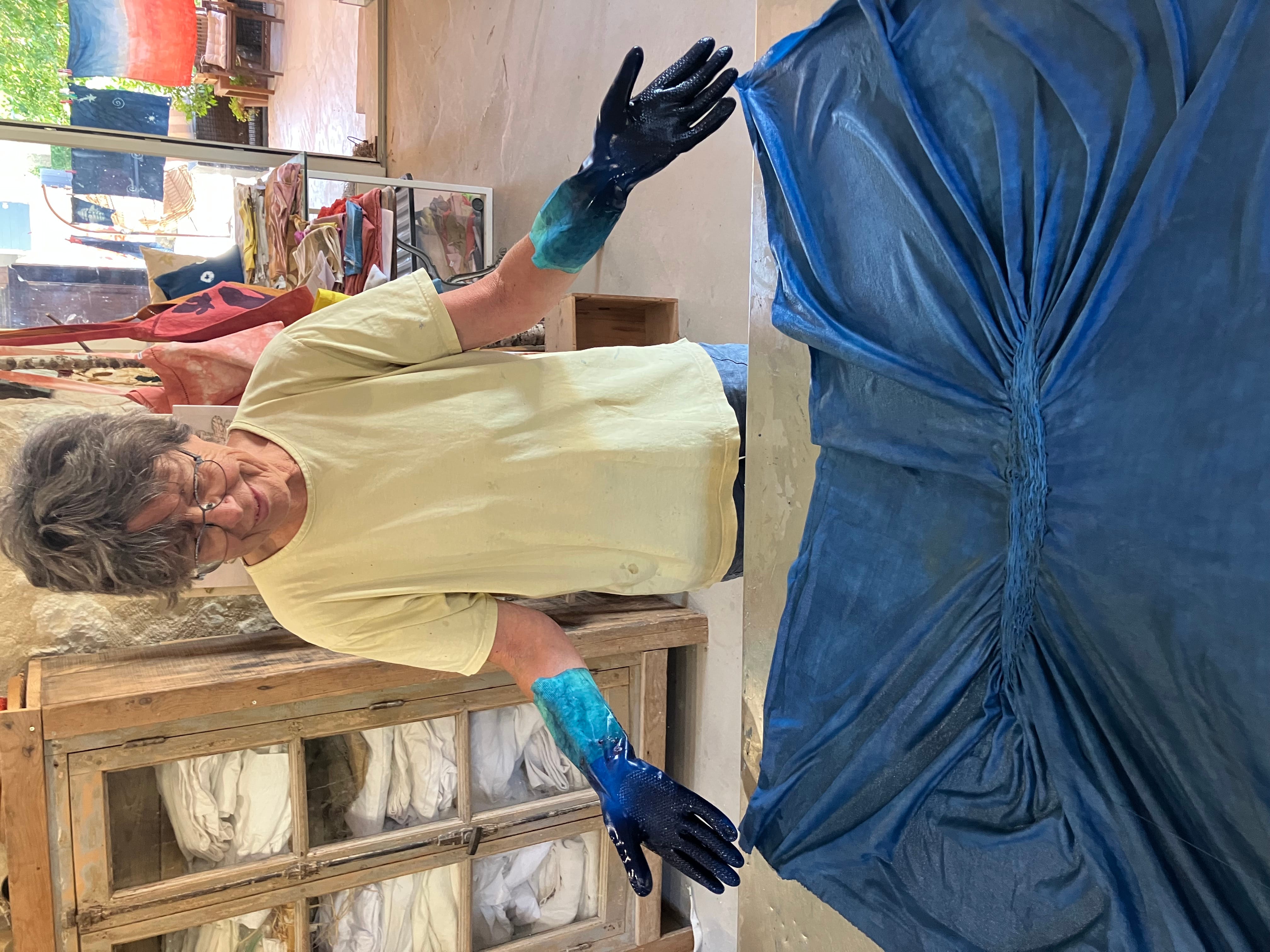 belleteinture de shibori prete à etreouverte