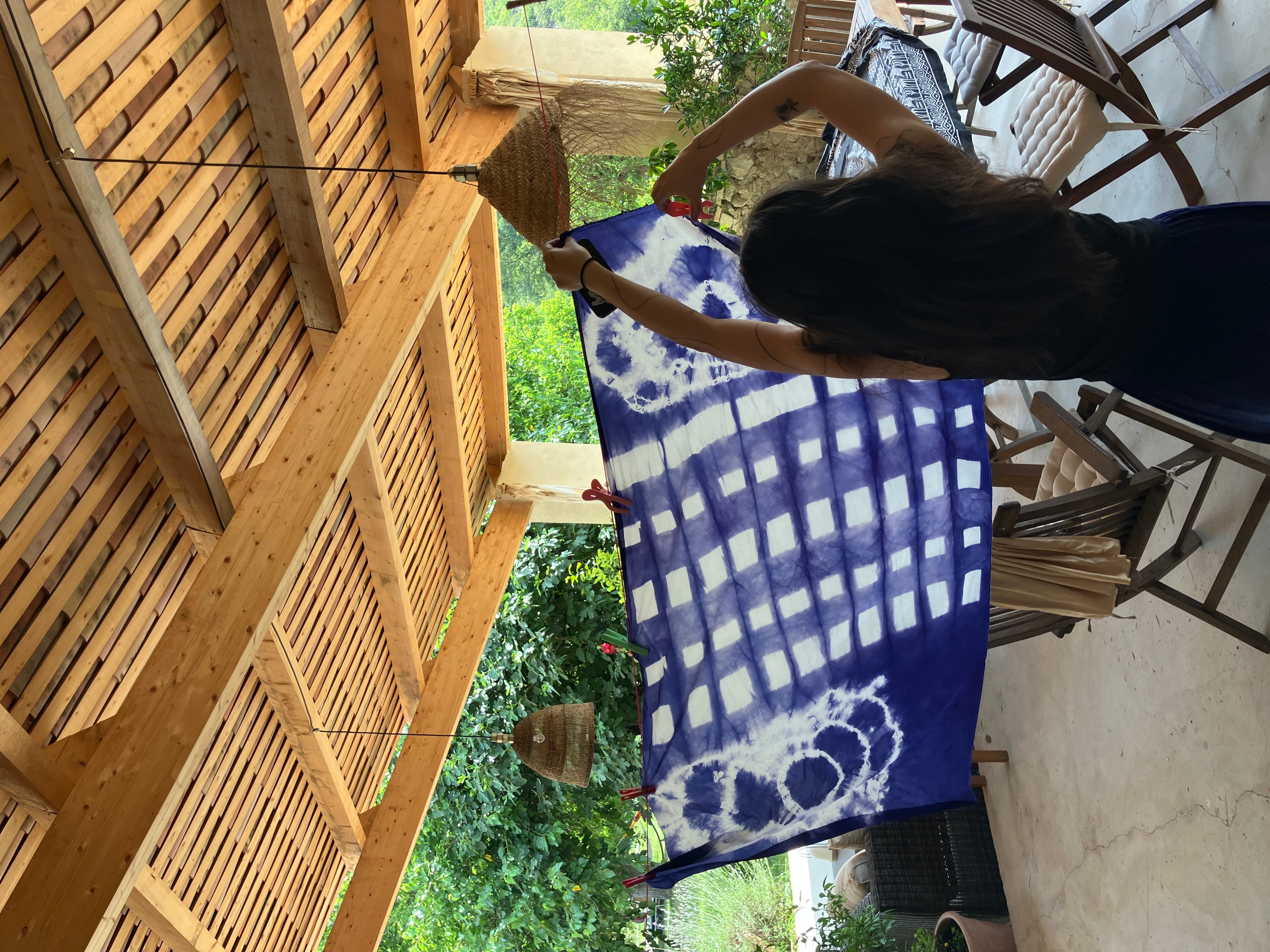 sechage d'une création de stagiaire